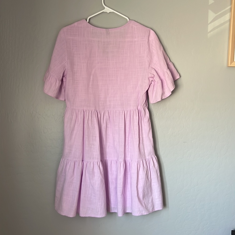 Mini Ruffle Dress with POCKETS - Picture 3 of 6